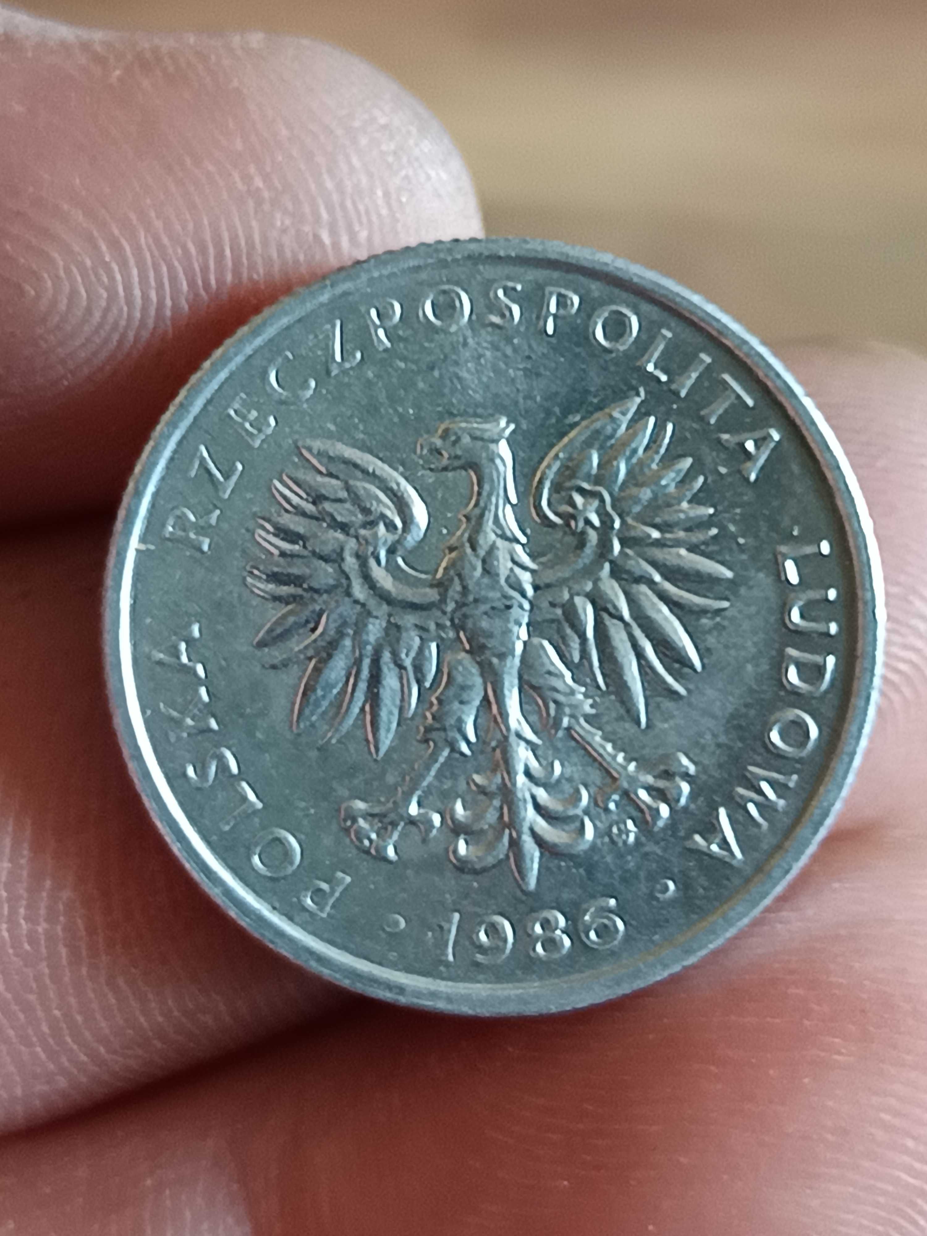 Druga moneta 50 groszy 1986 rok