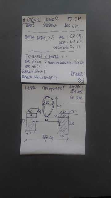 toaletka dla ciebie  z pięknym lustrem  plus dwie toaletki