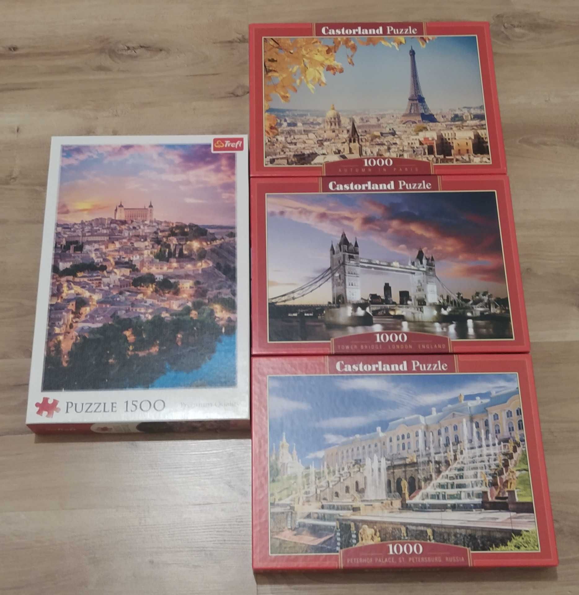 Puzzle Castorland i Trefl 1000 i 1500 elementów