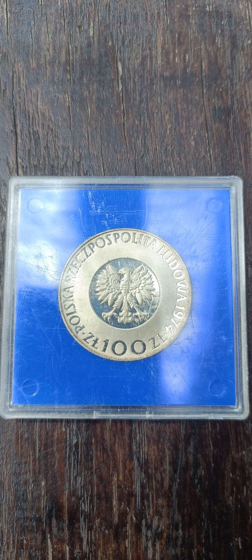Moneta mennica Polska Kopernik 100 zł z1974