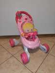 Wózek Pchacz z pozytywką + lalka Fisher Price