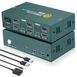 Przełącznik KVM EVATEK USB 3.0 HDMI 2 PC 2 Monitory 4K 60Hz