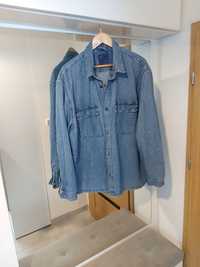 Zara Man męska koszula jeansowa roz XL niebieska bawełna