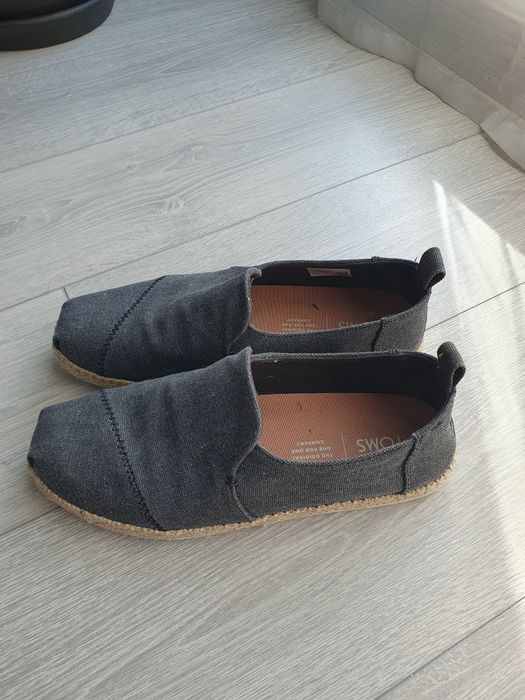 Espadryle Toms. Szare, męskie. 41/8,5