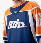 Koszulka sportowa męska longsleeve granatowo pomarańczowa MTS Kizo