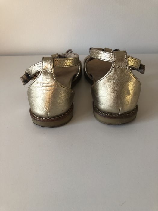 Sandálias douradas Roberto Cavalli