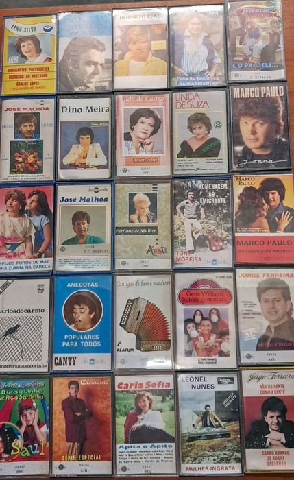 Cassetes de musica antiga