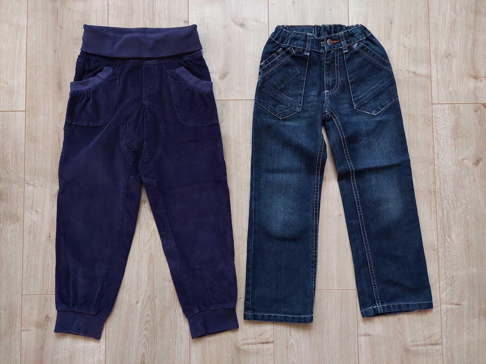 Spodnie chłopięce jeansowe,sztruksowe,116,Lupilu,extenso,bdb
