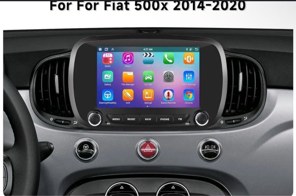 Автомагнітола Fiat 500X 2014-2020рік 4/64 CarPlay Android 14 преміум