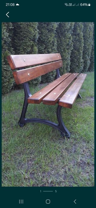 Ławka ogrodowa nogi żeliwne ,,Oslo"