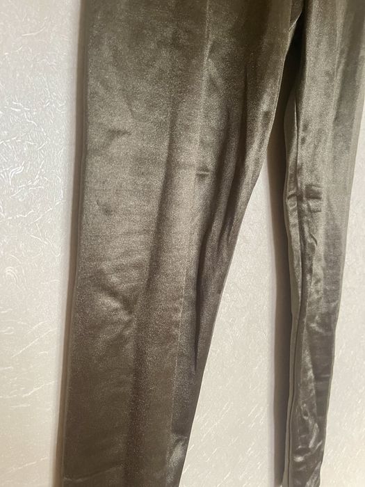 legginsy lycra błyszczące River Island khaki rozmiar 36