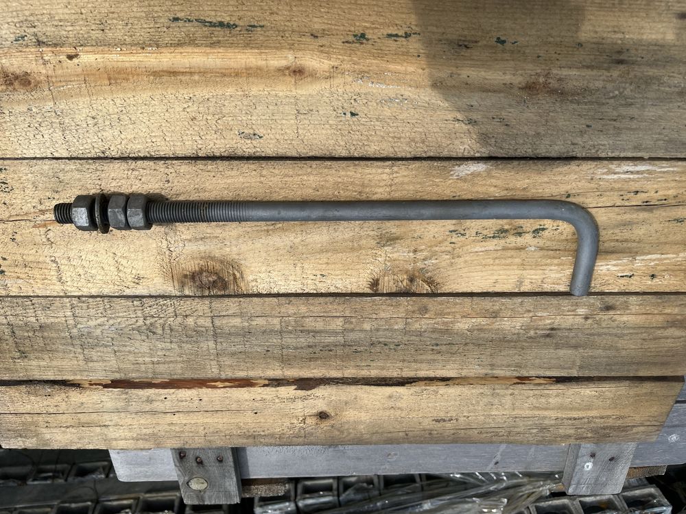 Kotwa typ L , M12x400mm + 3x nakrętka + podkładka