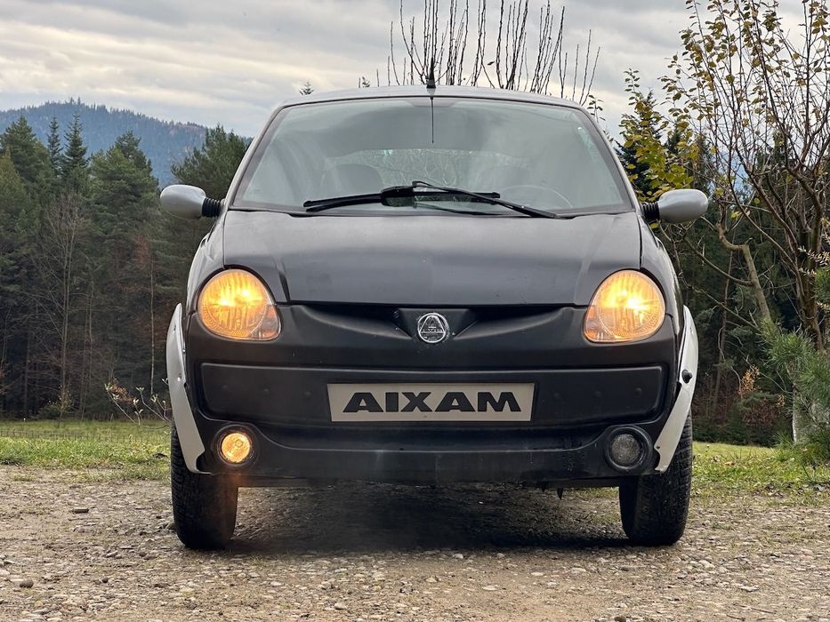 Aixam A721 wersja Sport A721, wymieniony wydech, wysokie fotele