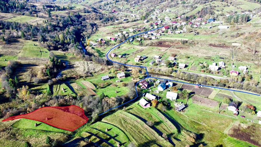 Продається земельна ділянка в Карпатах