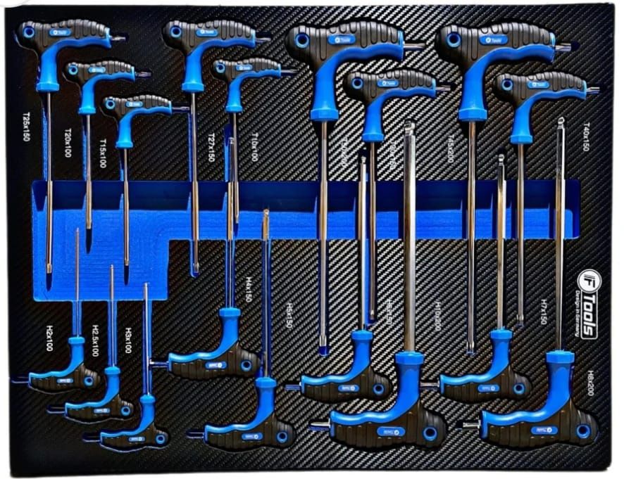 Carinho armário de ferramenta com 6 gavetas cheias + porta lateral