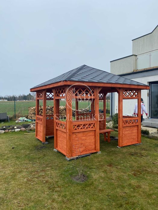 Altanka ogrodowa altana drewniana pergola wiata 3x3 3x4