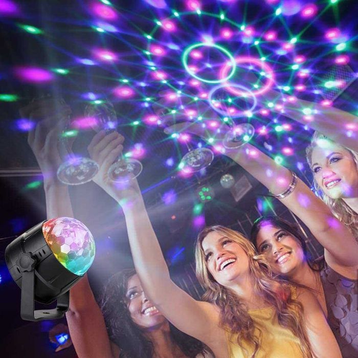 Bola de Luz Giratória decoração festa Promoção Fim de Ano DESCONTO