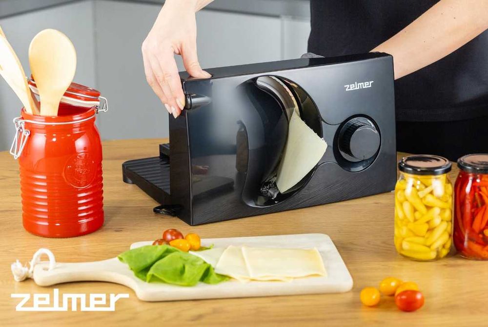 NOWA Krajalnica Elektryczna do Chleba Wędlin Płynna Regulacja Krojenia