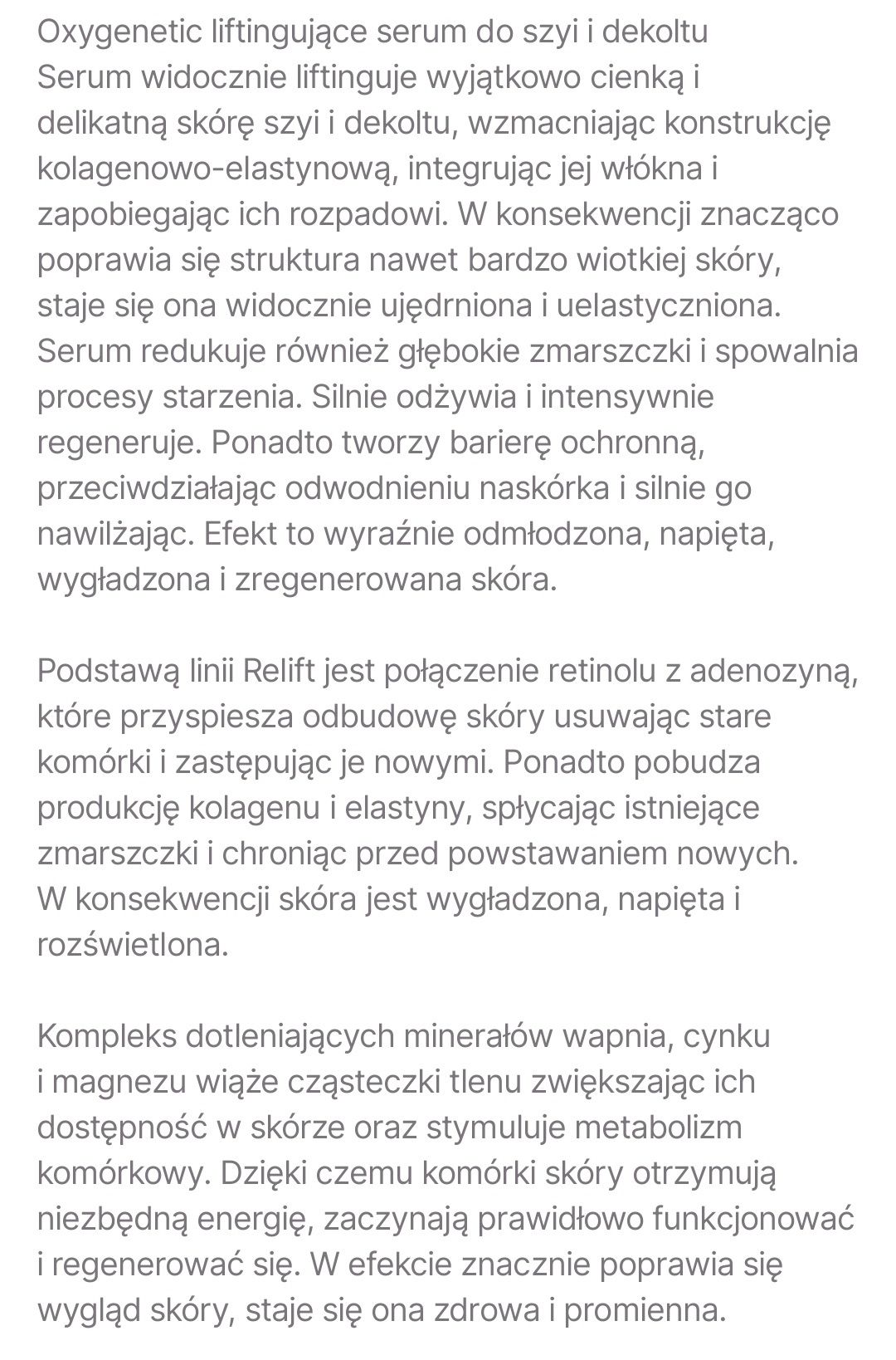 Serum na dzień retinol oxyqenetic nowe