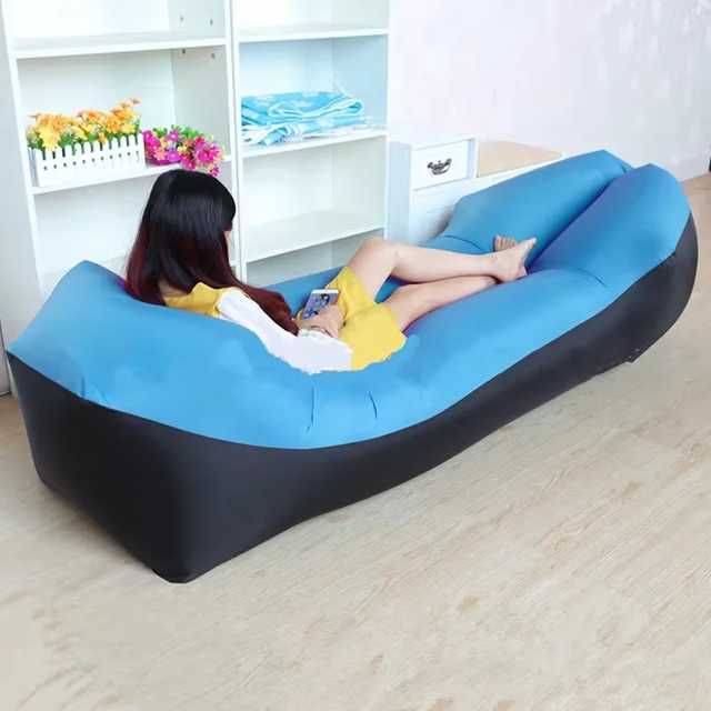 Lazy bag sofa materac na powietrze dmuchany fotel łóżko na plażę xxl