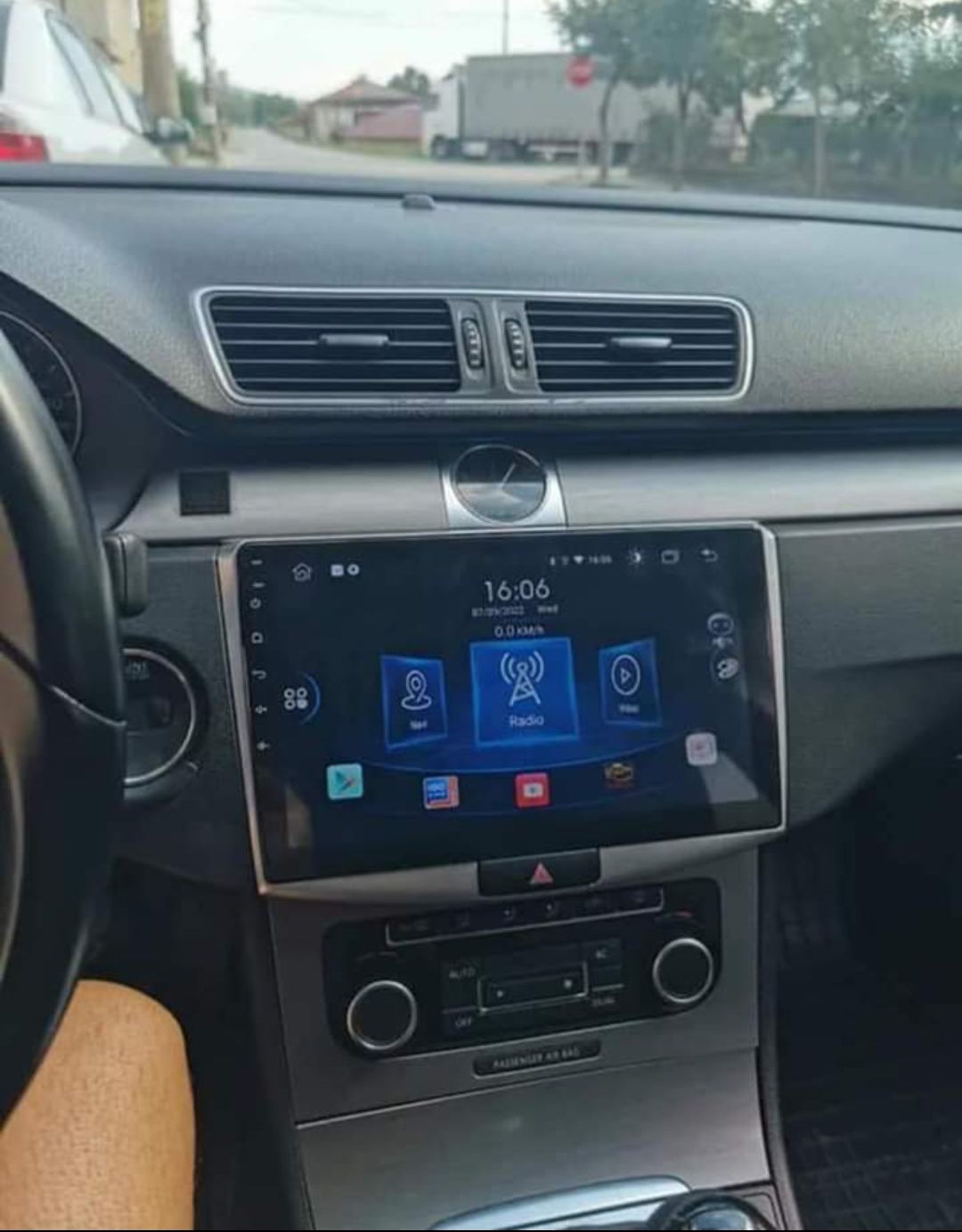 Rádio Android 12 com GPS Volkswagen Passat B6 B7 (Novo)