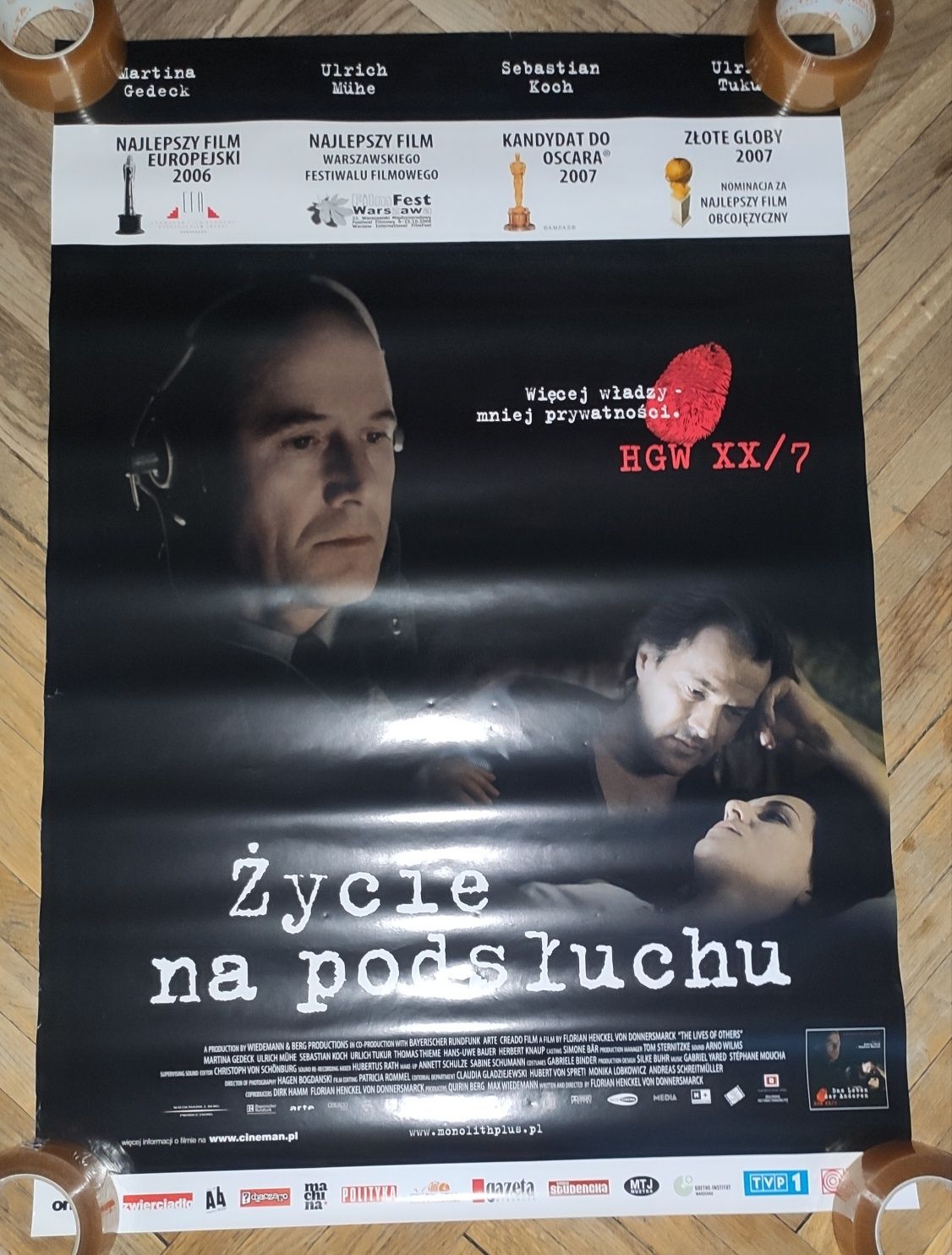 Życie na podsłuchu plakat filmowy oryginalny