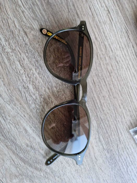 Óculos de Sol Garrett Leight Hampton 46-22 Deep Olive