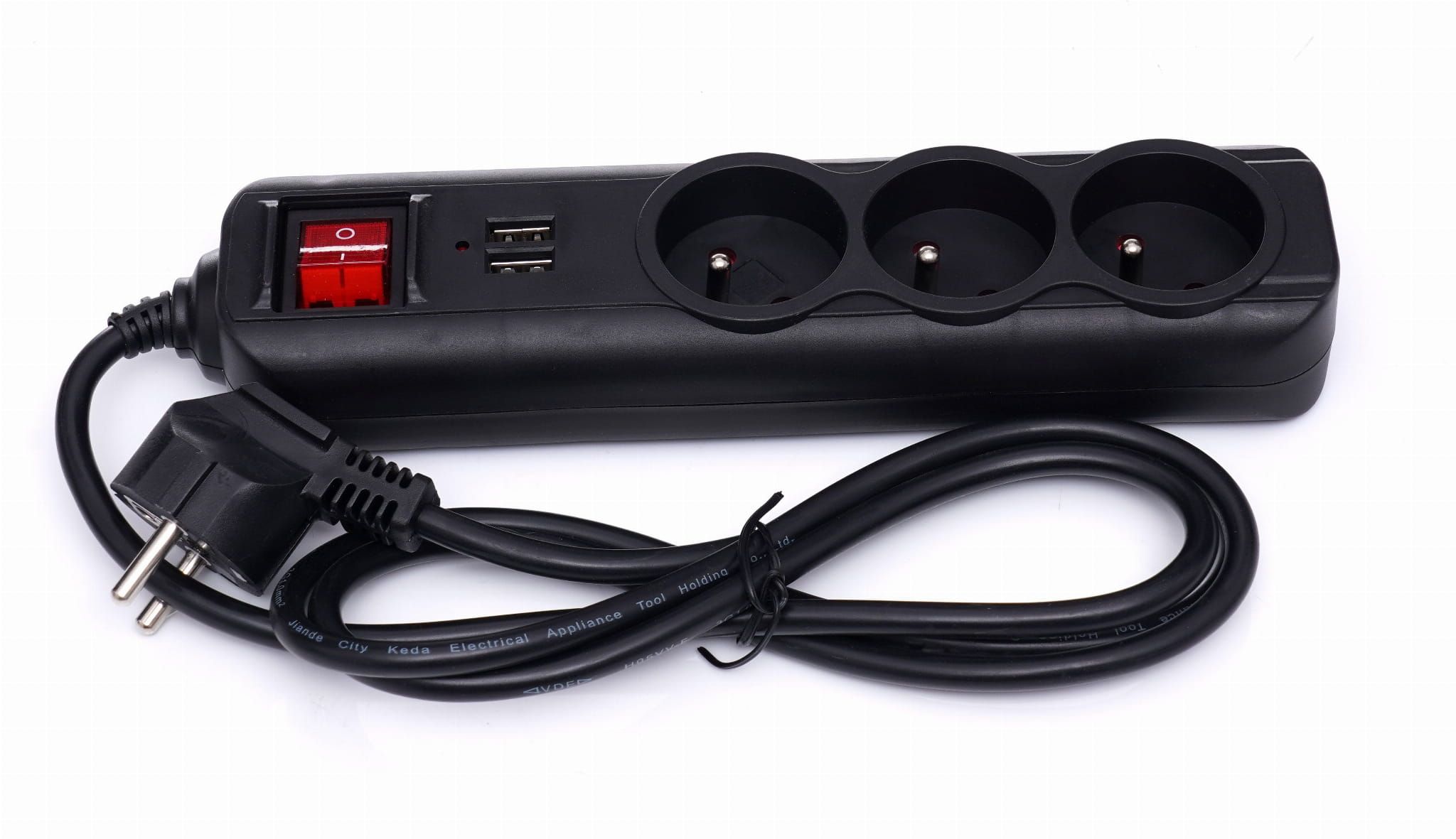 Przedłużacz z gniazdkami usb 1,5m KD4031