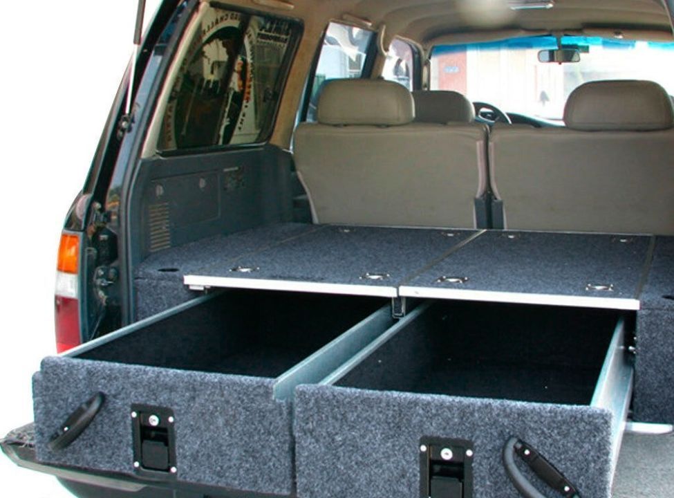 Conjunto Gavetas Para Jipe+Pick Up 4x4 Overland C Base deslizante 800