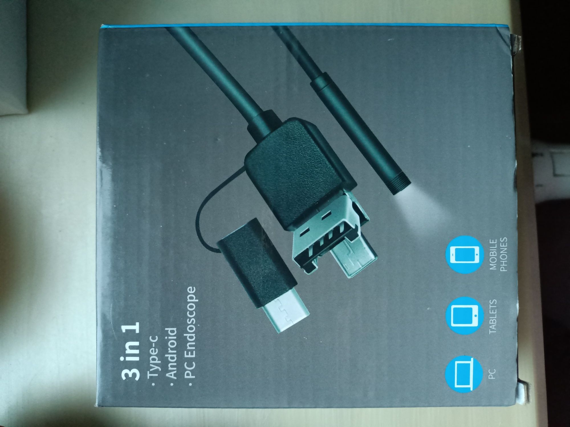 Ендоскоп USB 2В1 HD 5М кабель водонепроникний