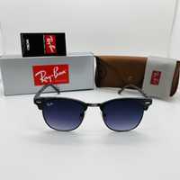 Солнцезащитные очки Ray Ban Clubmaster 3016 Print Gray|Blue Grade