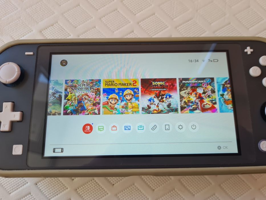 Nintendo Switch Lite Cinza personalizada (Garantia Loja)