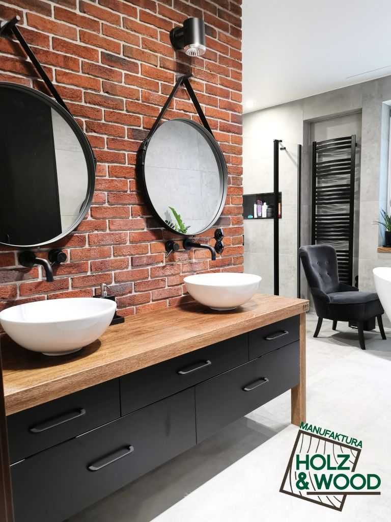 Meble łazienkowe Szafka pod umywalkę Toaletka Manufaktura Holz & Wood
