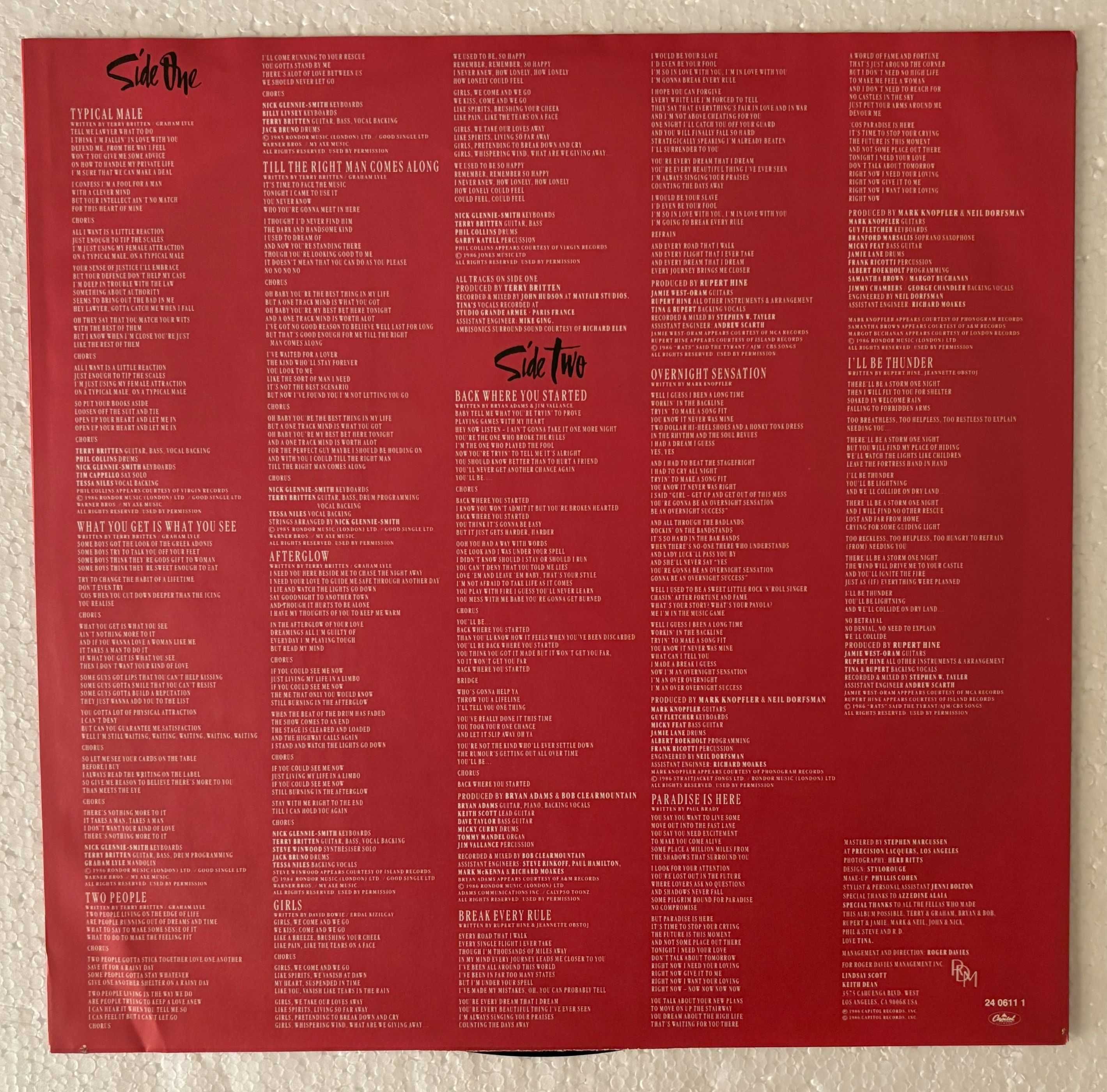Tina Turner – Break Every Rule