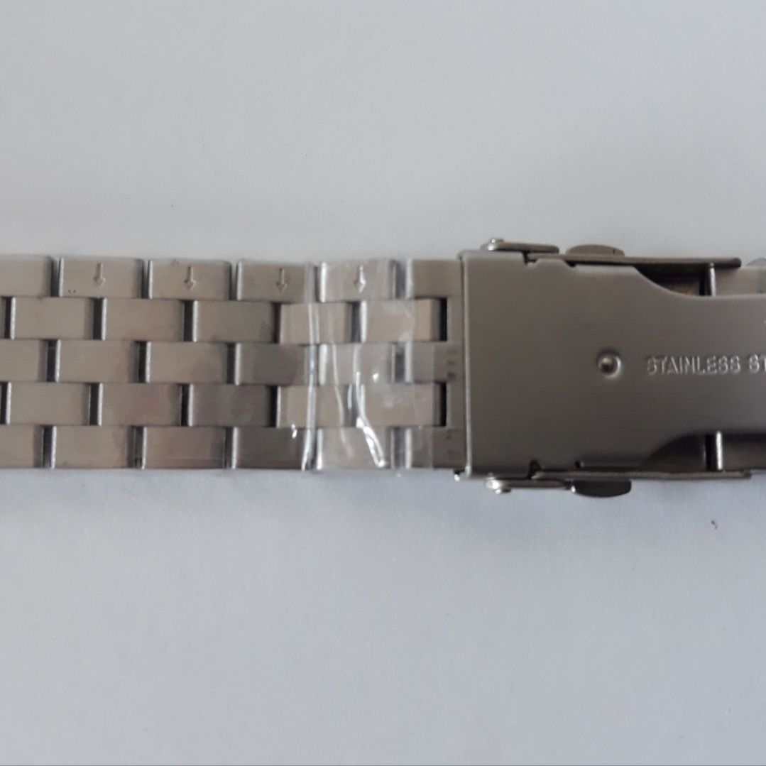 Bracelete Metálica Solida Enginner 20mm 22mm 24mm Fecho Báscula