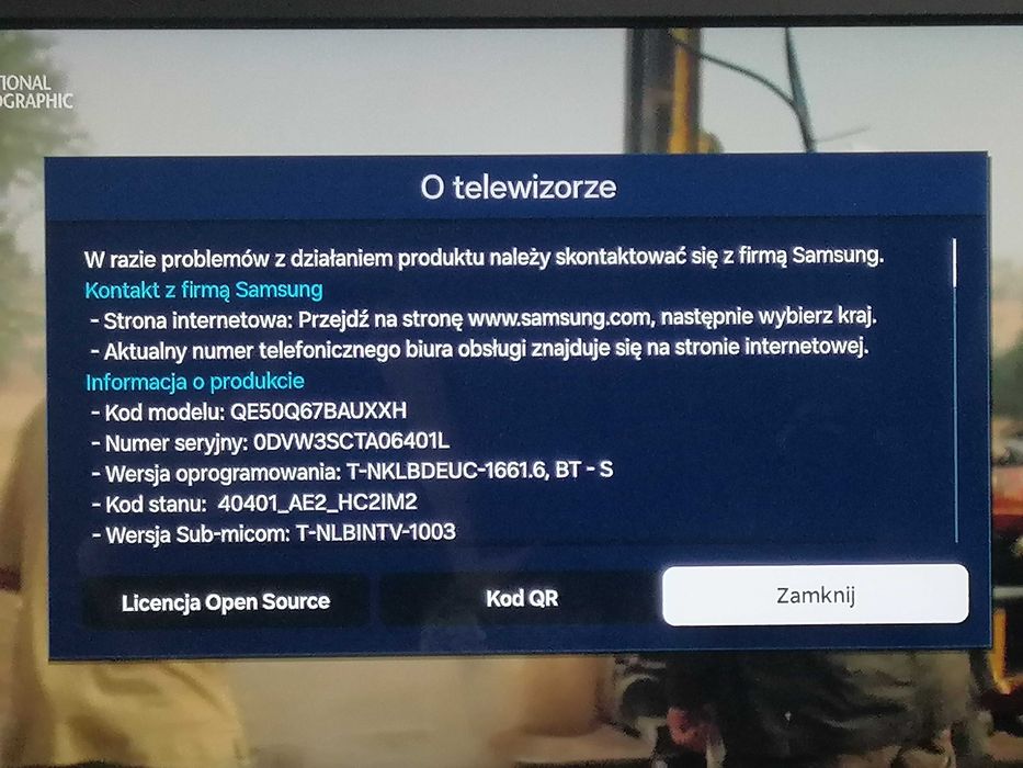 tv samsung 4K UHD qled 50 cali  QE50Q67BAU
