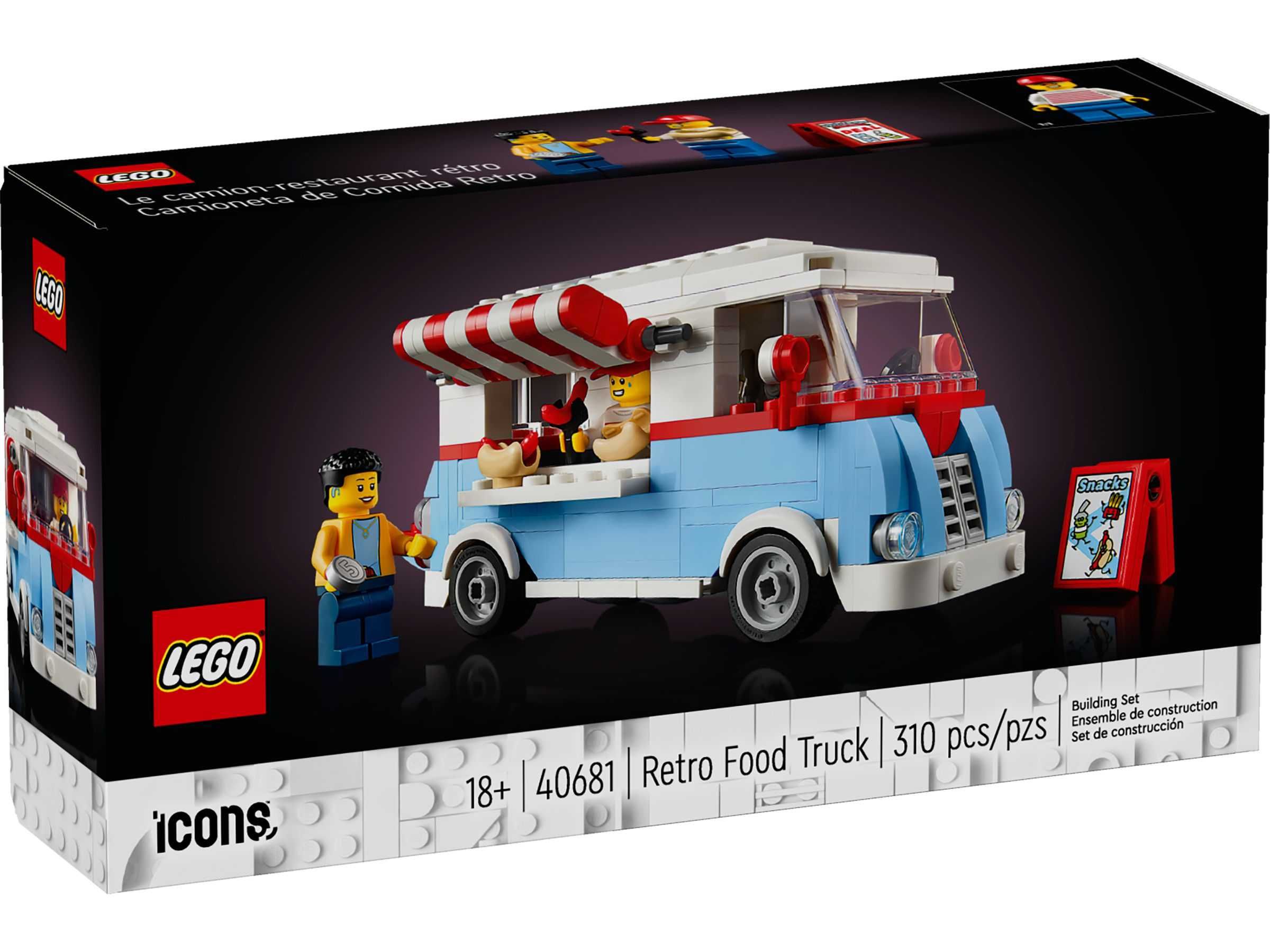 Набір Лего - Ретро Фуд-Трак [LEGO ICONS 40681 Retro Food Truck]