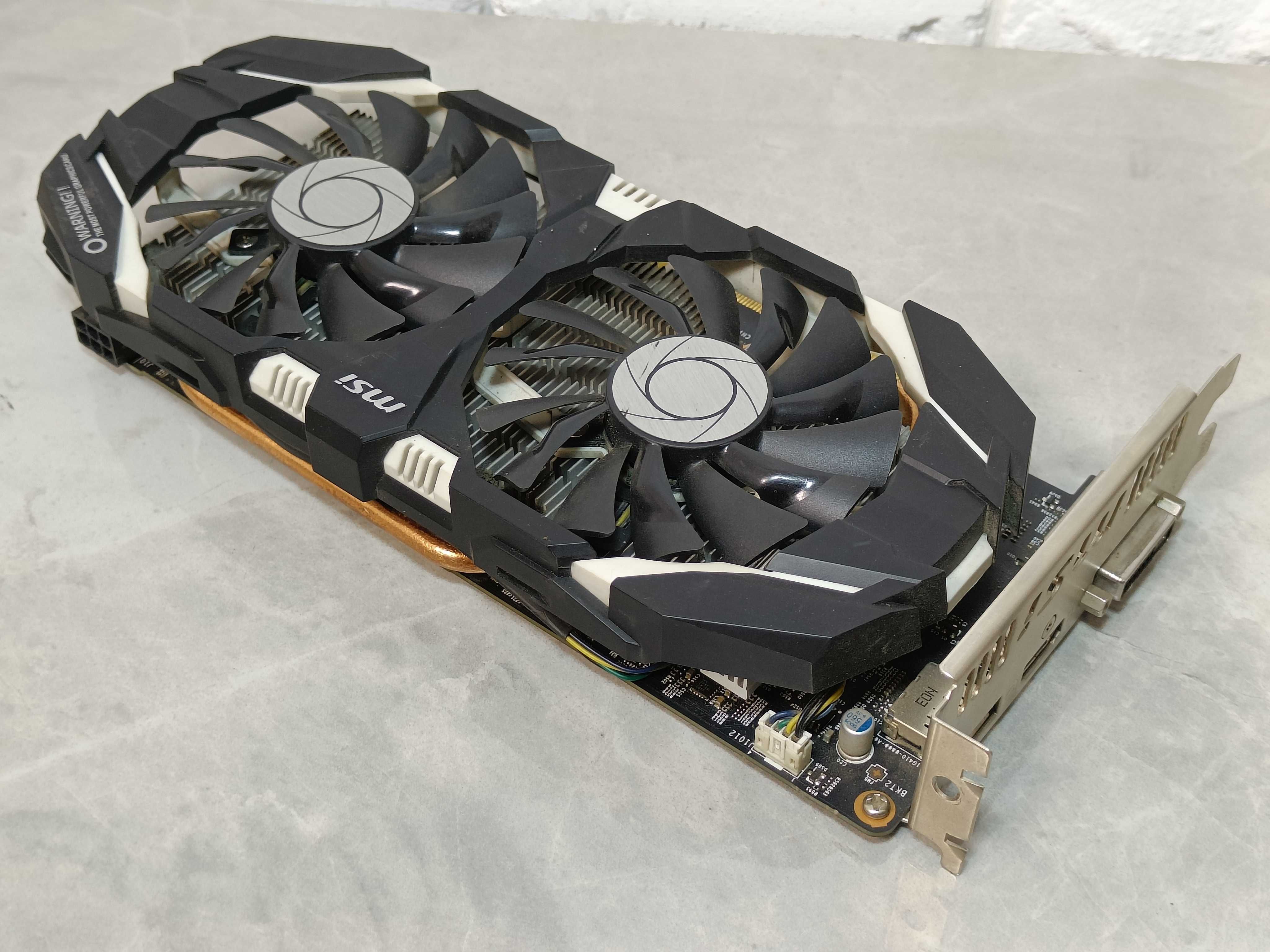 Відеокарта MSI GTX1060 6GB у ВІДМІННОМУ робочому стані ПЛОМБА ЗАВОД