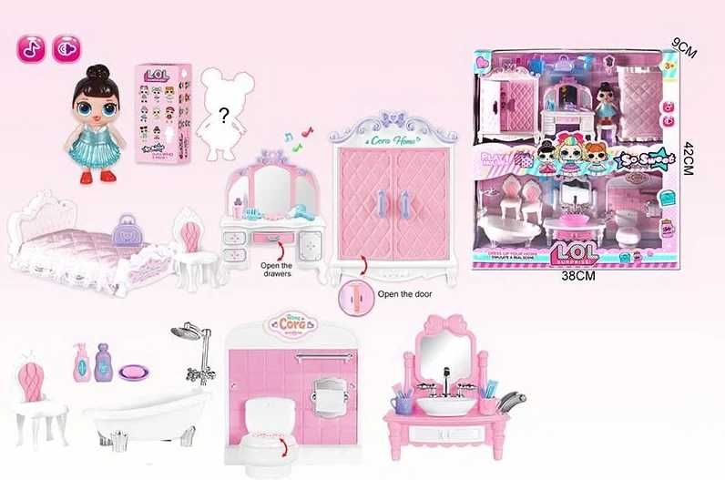 кукла surprise с набором мебели 421