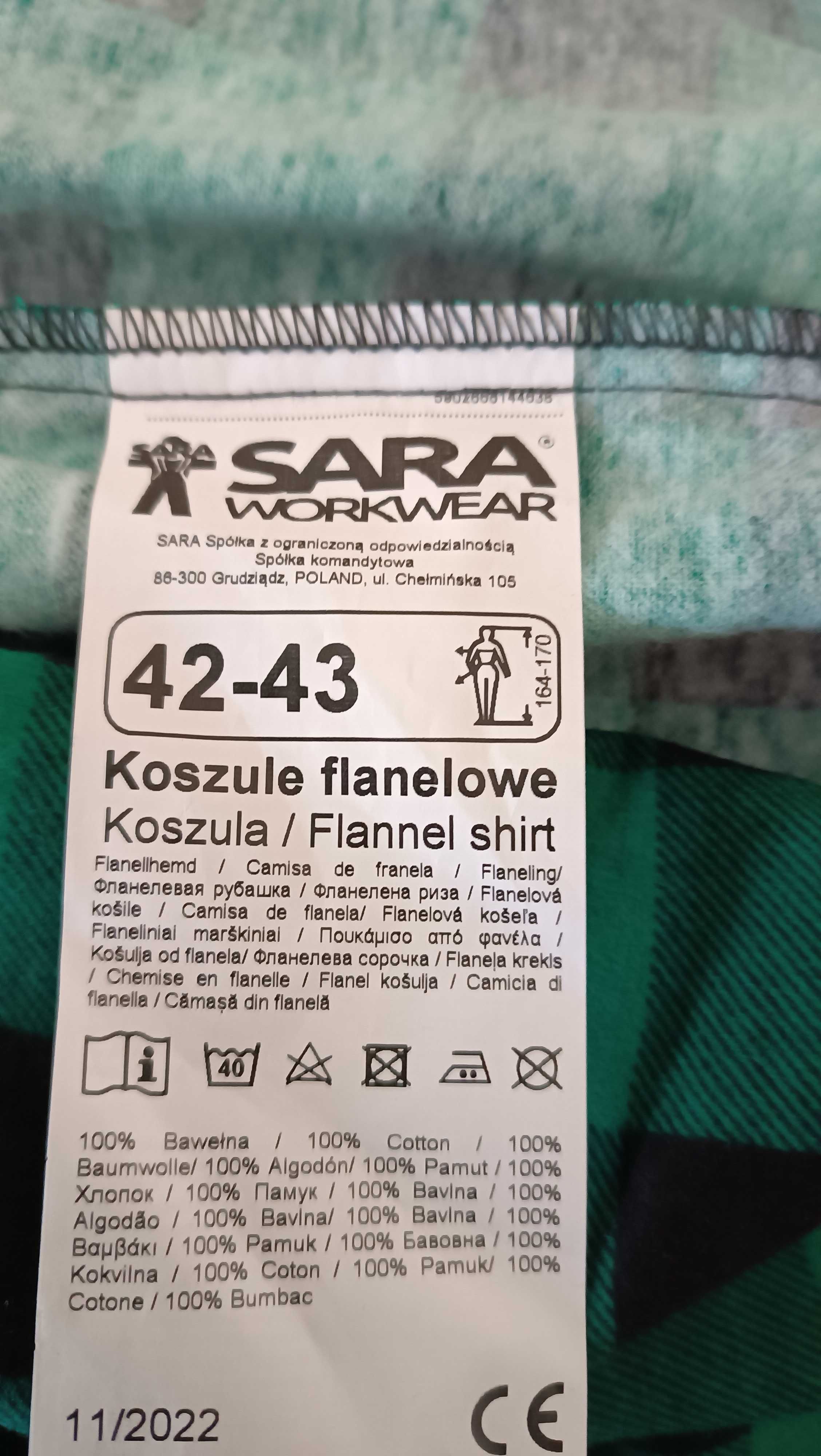 koszula robocza flanelowa