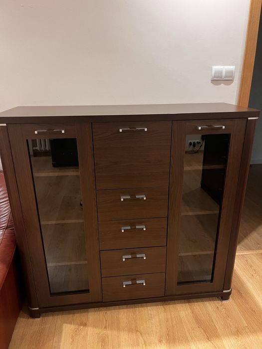 Zestaw mebli kolor venge do salonu