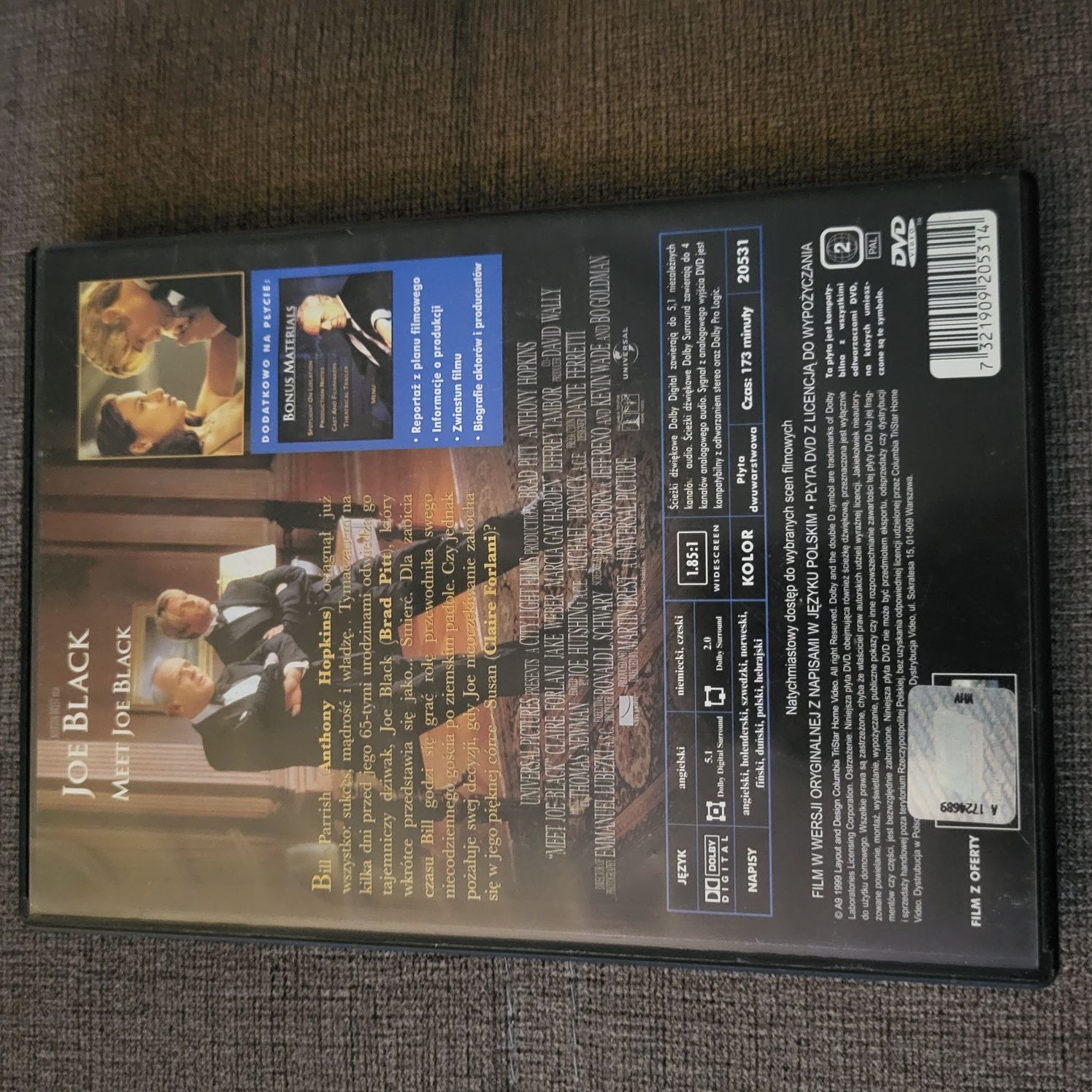 DVD Joe Black napisy polskie