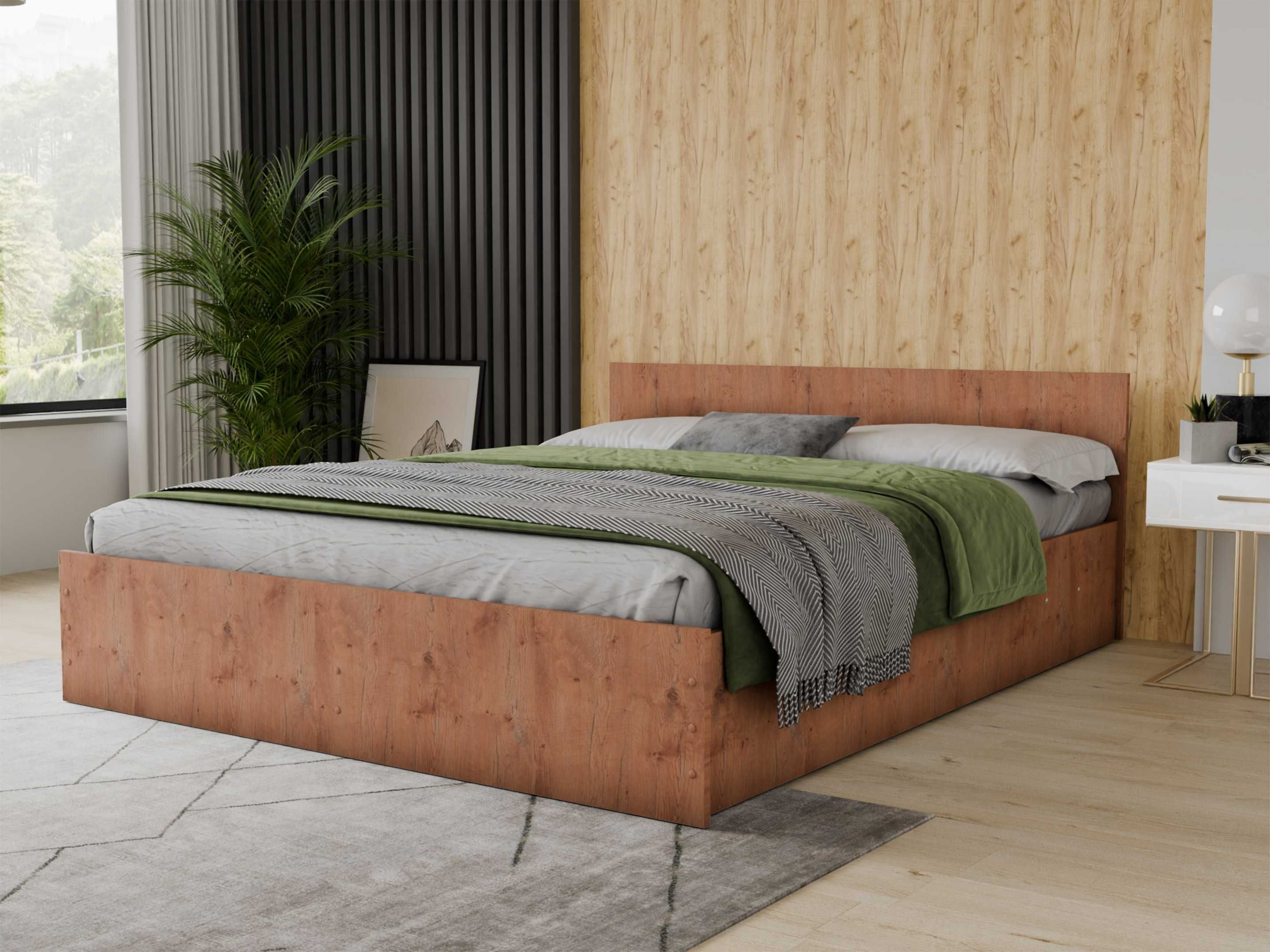 Łóżko + materac + stelaż sypialnia Lena 160x200  Nowe Producent