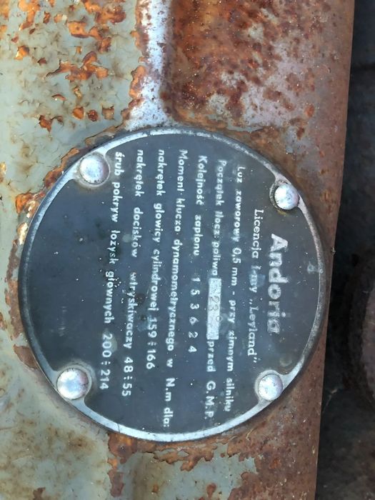 Silnik kompletny chłodnica Andoria leyland sw400 bizon koparka