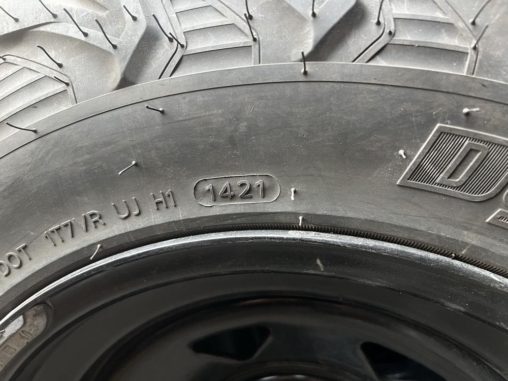 Koła Suzuki Jimny do liftu 2” Hankook MT2 28/8.5/R15 felga stal ET-10