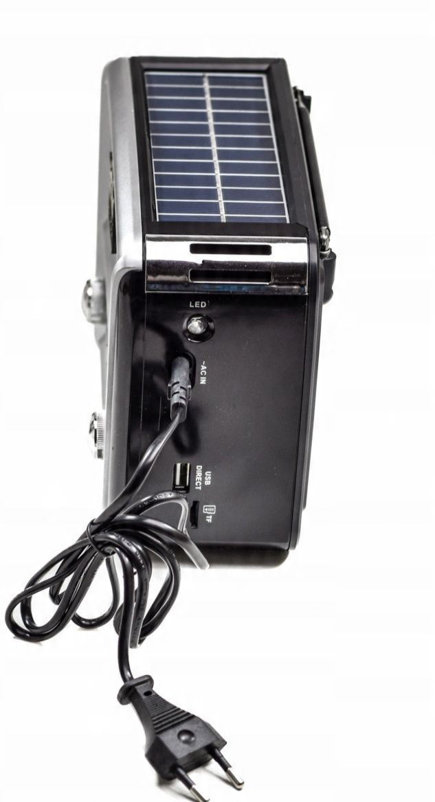Radio Retro Solar Solarne Latarka Led Głośnik USB
