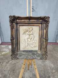 Obraz alabaster płaskorzeźba Anioły