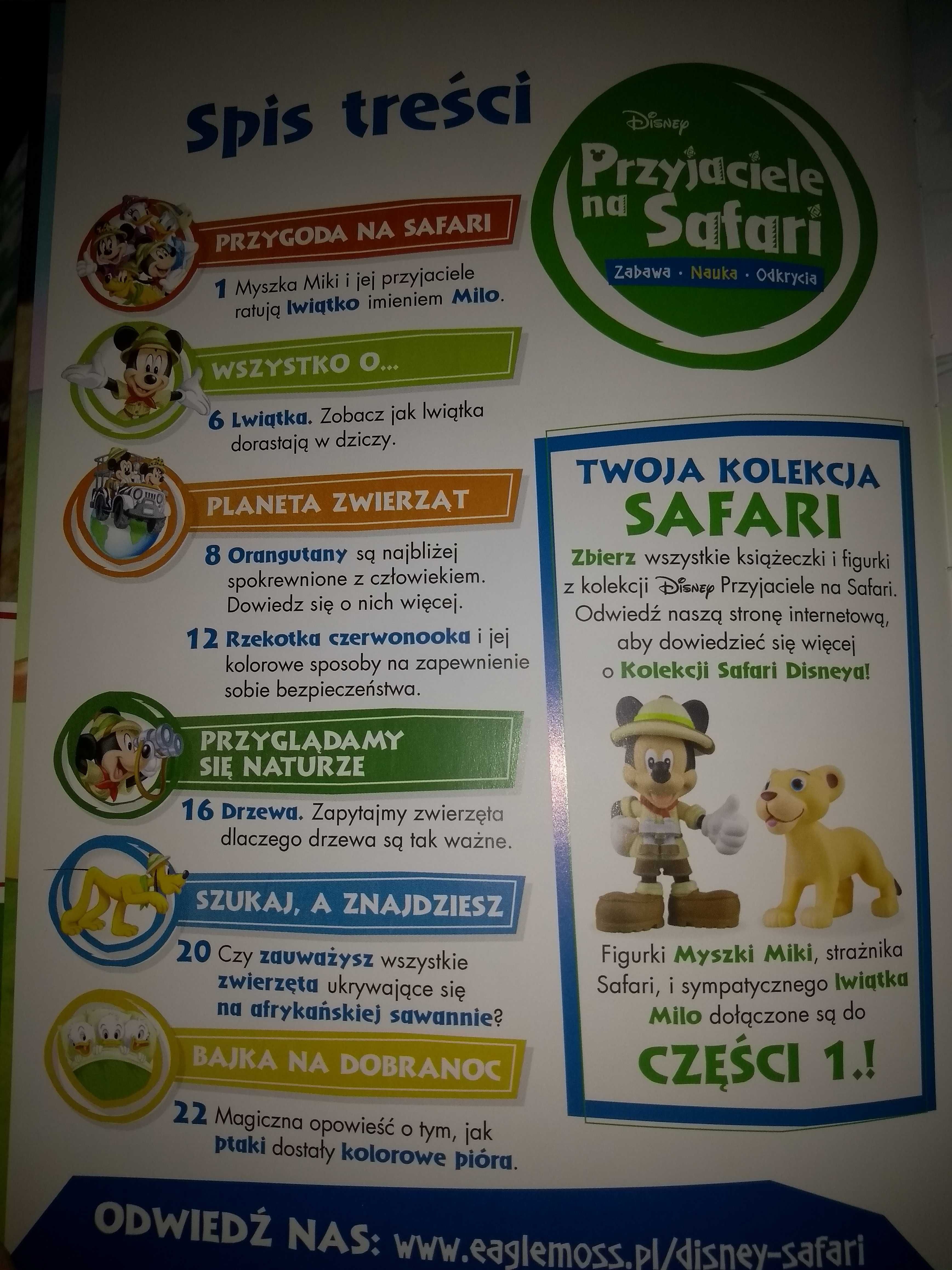 Komplet 4 książeczek Przyjaciele na Safari Disney