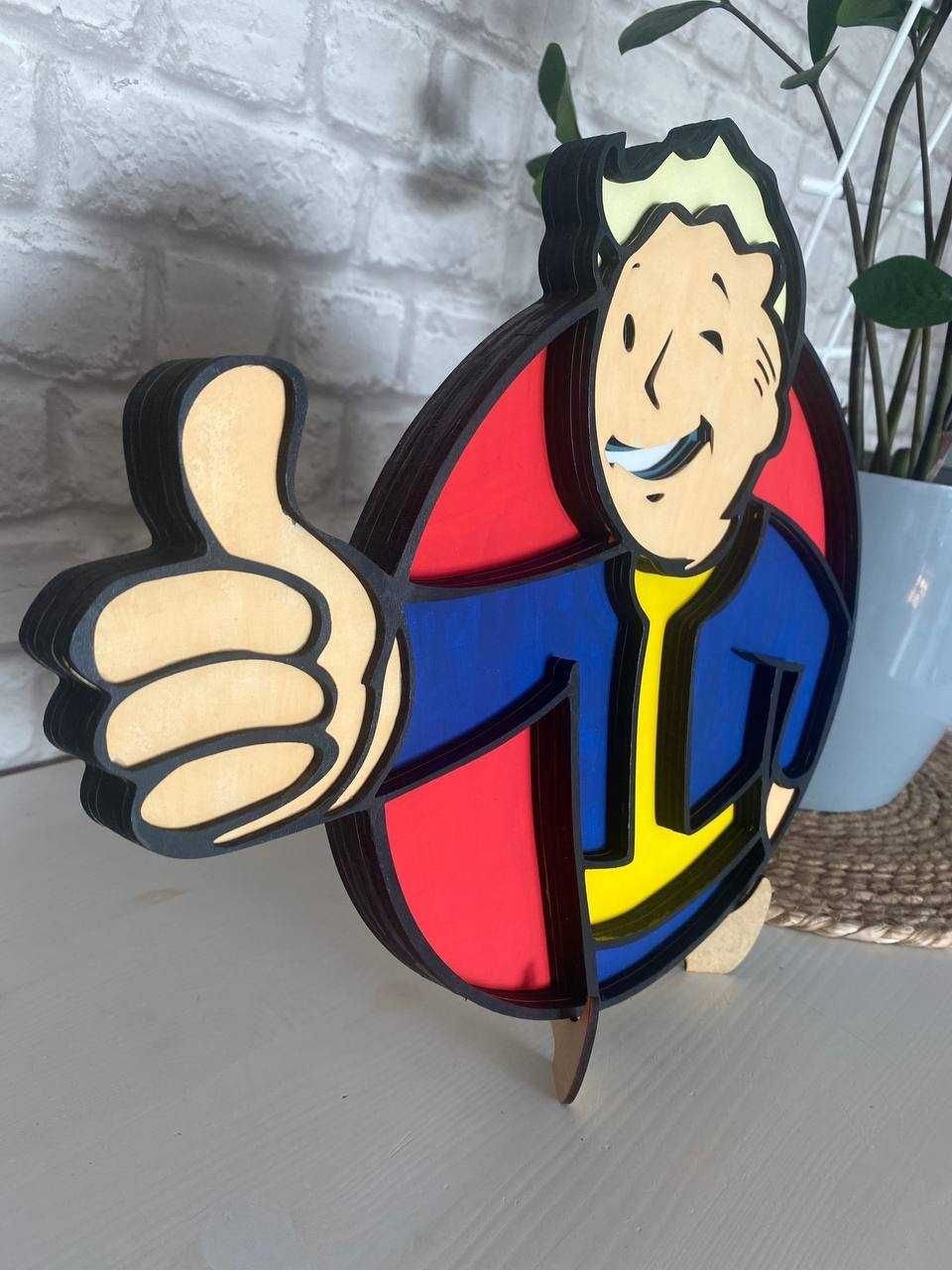 Obraz 3D VAULT-BOY 6 warstw, dekoracja prezent