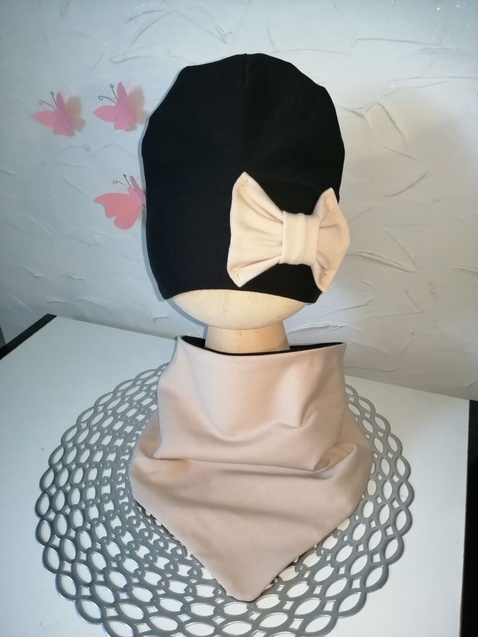 Komplet turban czapka opaska chustka